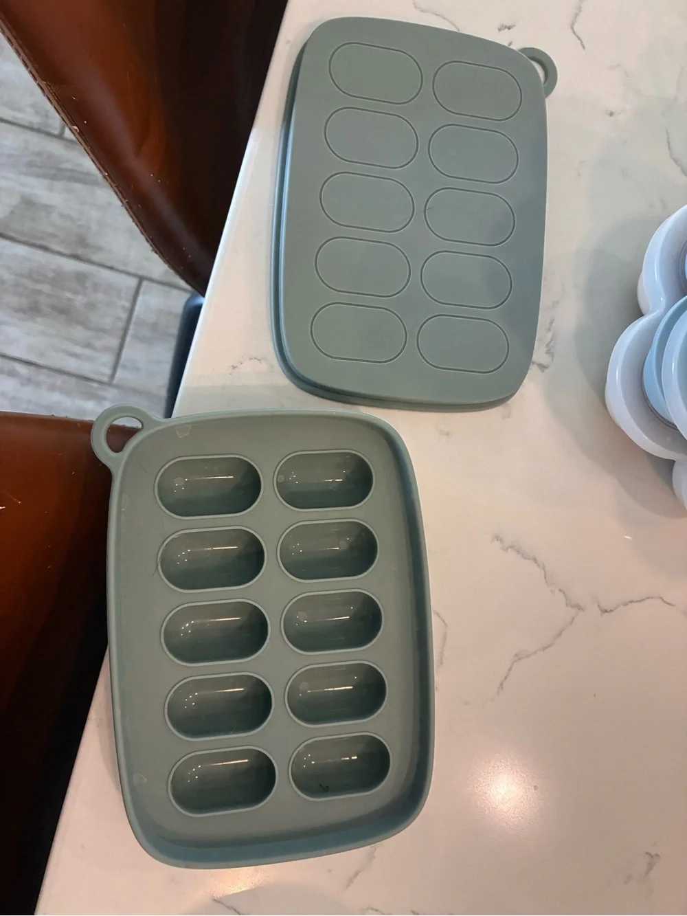 Silicone 12-Cavity Ice Tray Mold - Sage Green